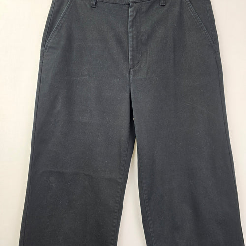 Brixton Black Wide Leg Cotton Dress Pants Size 30
