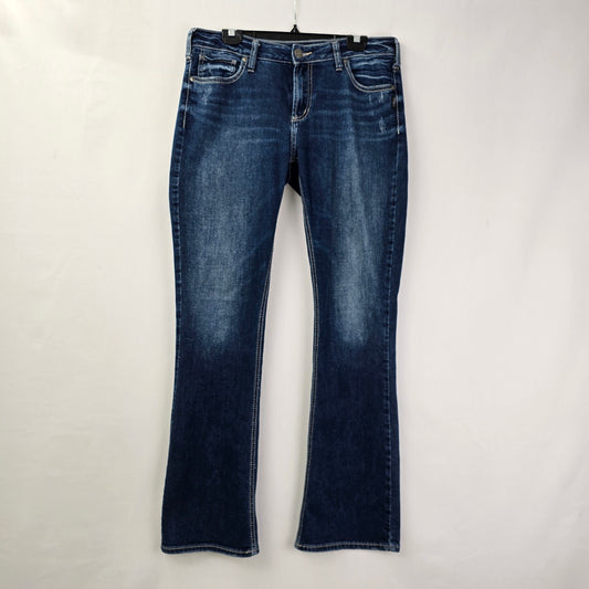Silver Avery Slim Boot Denim Jeans Size 33/33