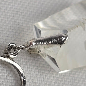 Vintage 925 Sterling Silver CZ Pagoda Crystal Screw Back Earrings