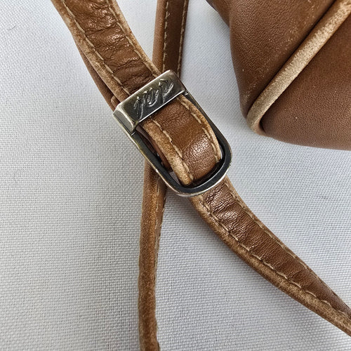 Derek Alexander Brown Leather Crossbody Purse