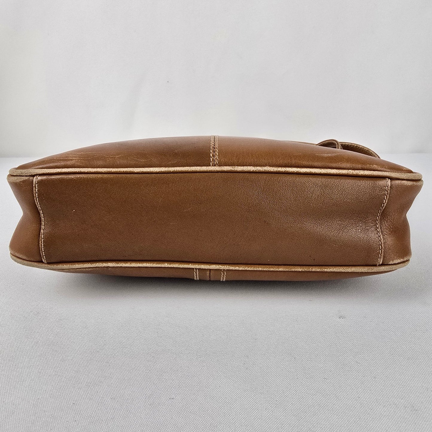 Derek Alexander Brown Leather Crossbody Purse