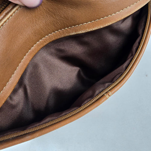 Derek Alexander Brown Leather Crossbody Purse