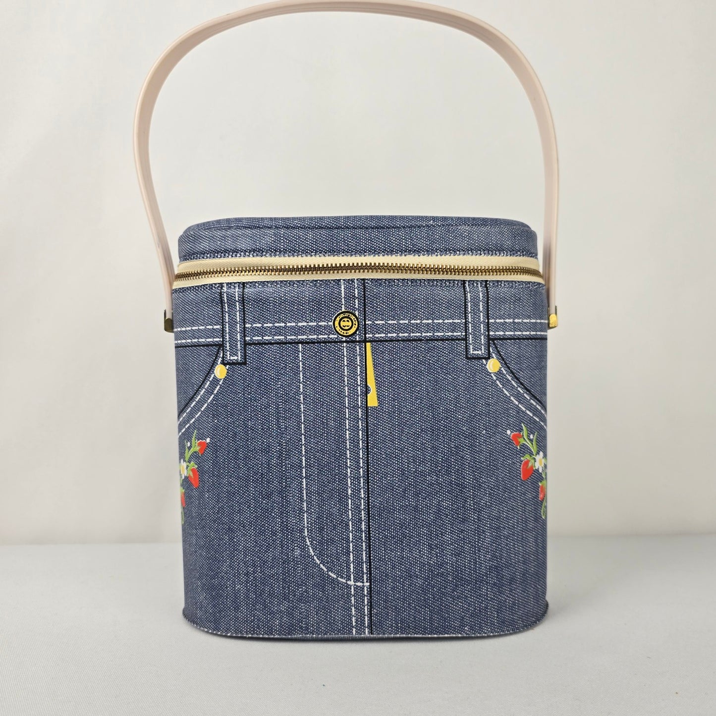 Vintage Aladdin Faux Denim Lunch Pail & Thermos Purse