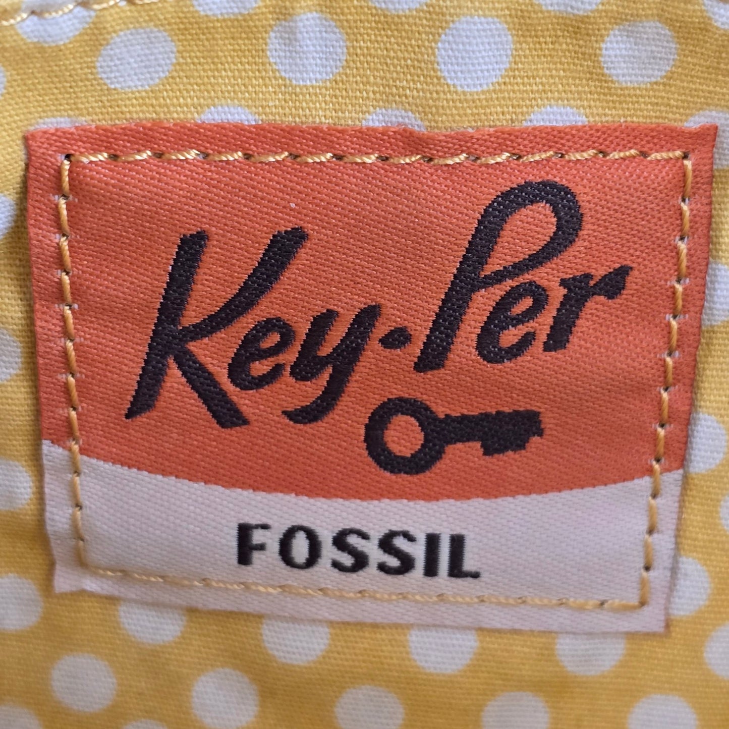 Fossil Key Per Floral Coated Canvas flap Crossbody Purse