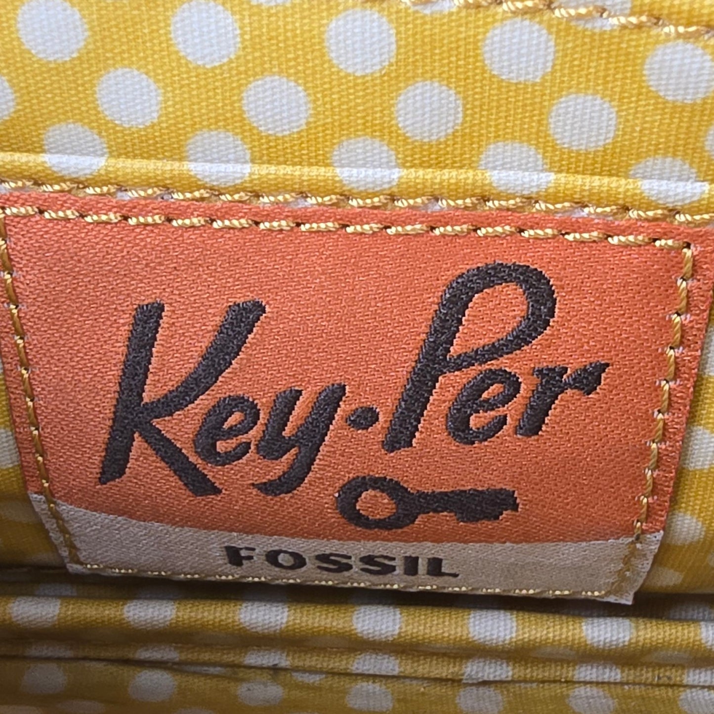 Fossil Key Per Floral Coated Canvas Wristlet
