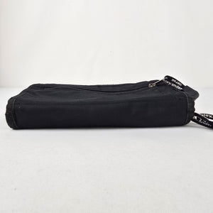 Derek Alexander Black Nylon Zip Around Wallet