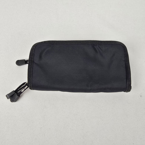 Derek Alexander Black Nylon Zip Around Wallet