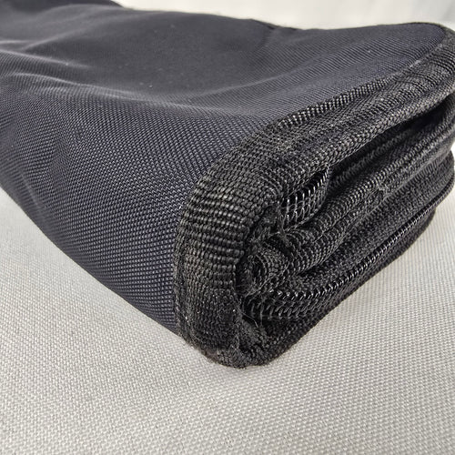 Derek Alexander Black Nylon Zip Around Wallet