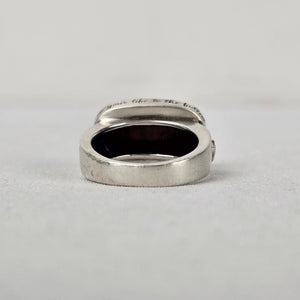 Silpada 925 Sterling Silver and Wood Live Your Life Ring Size 8