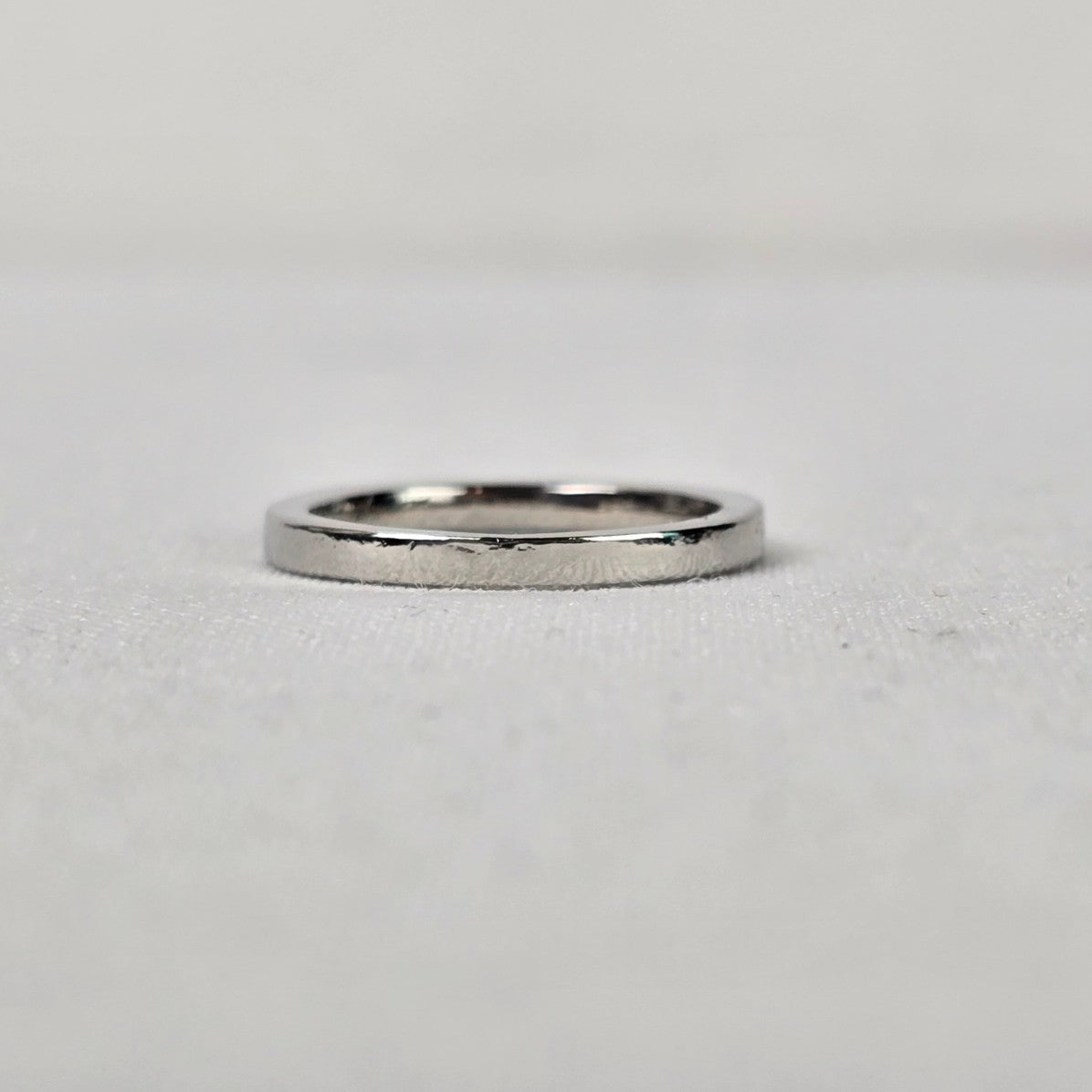 925 Sterling Silver Blue Delicate Stacking Ring Size 8