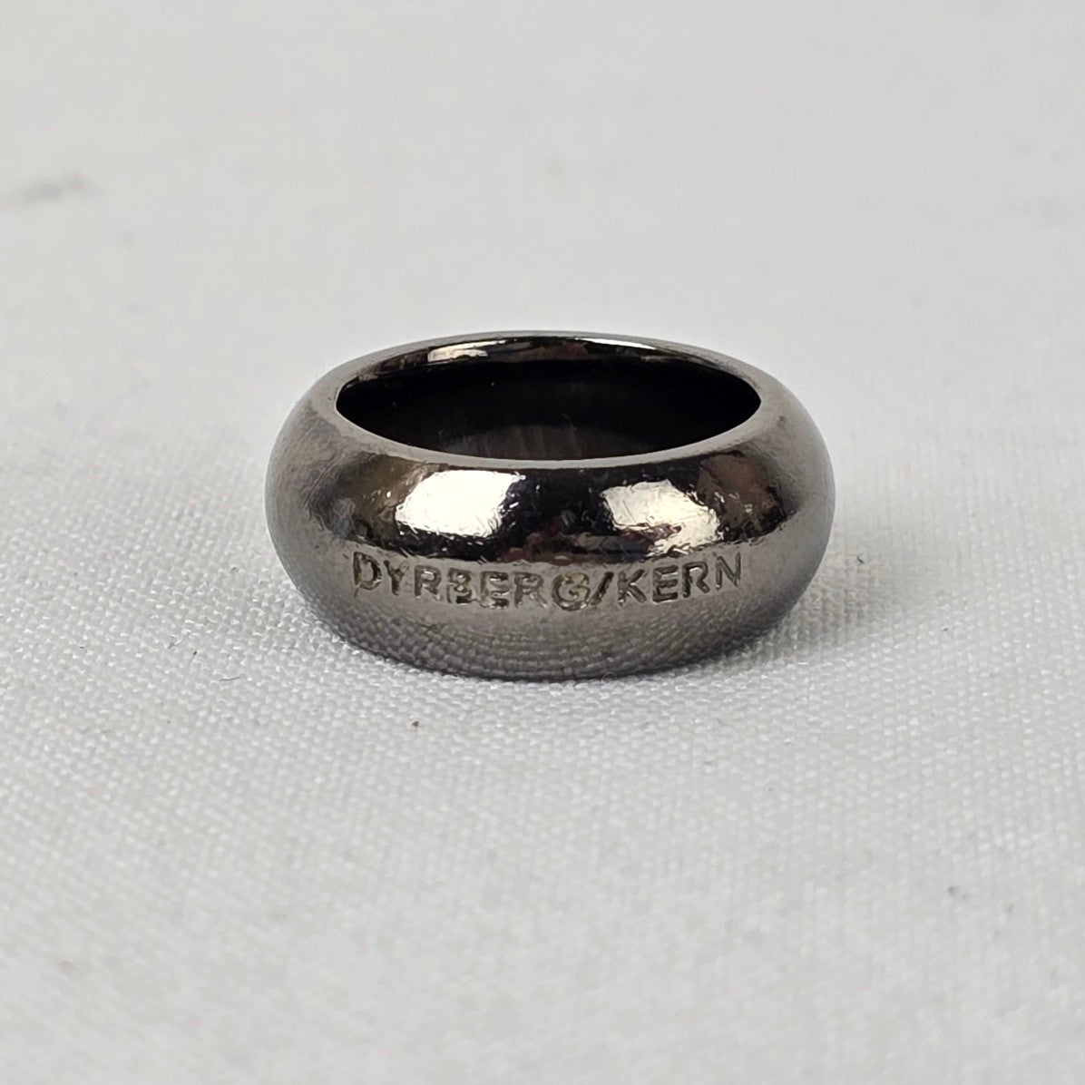 Dyrberg Kern Black Crystal Chucky Ring Size 5.5
