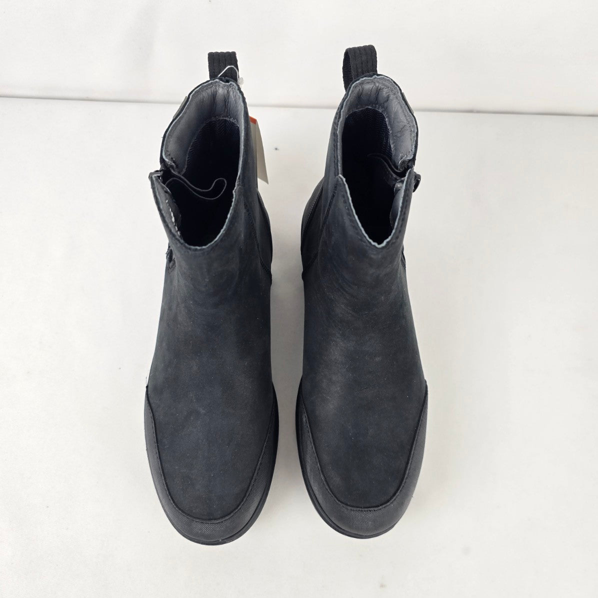 Bogs Black Holly Zip Up Leather Waterproof Ankle Boots Size 6