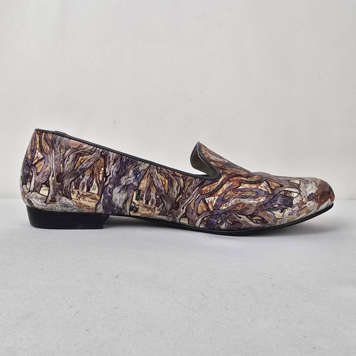Icon Moira Leather Tree Print Art Loafers Size 9.5