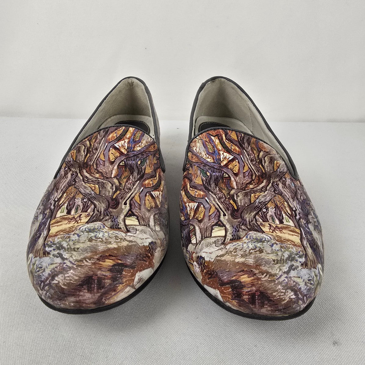 Icon Moira Leather Tree Print Art Loafers Size 9.5