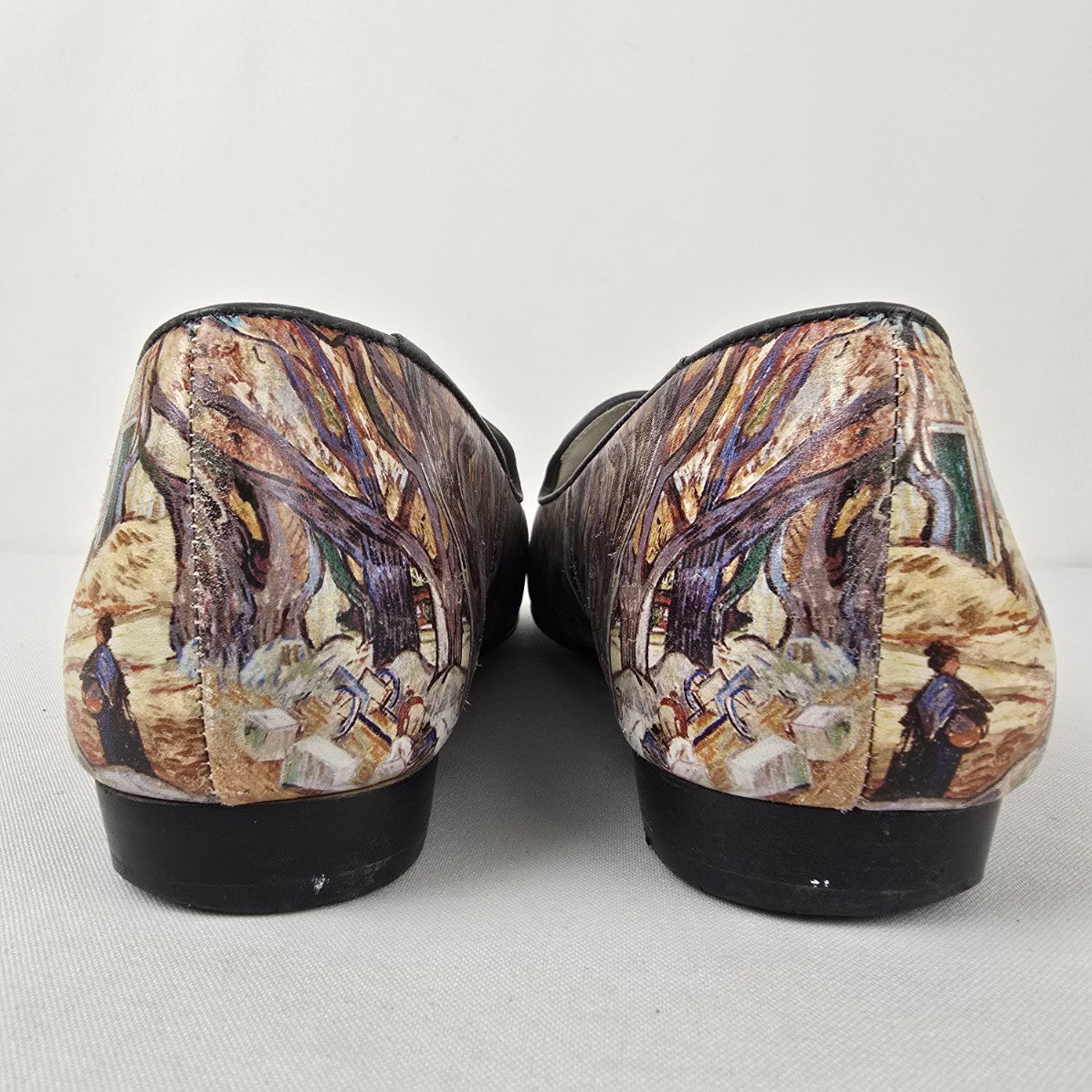 Icon Moira Leather Tree Print Art Loafers Size 9.5