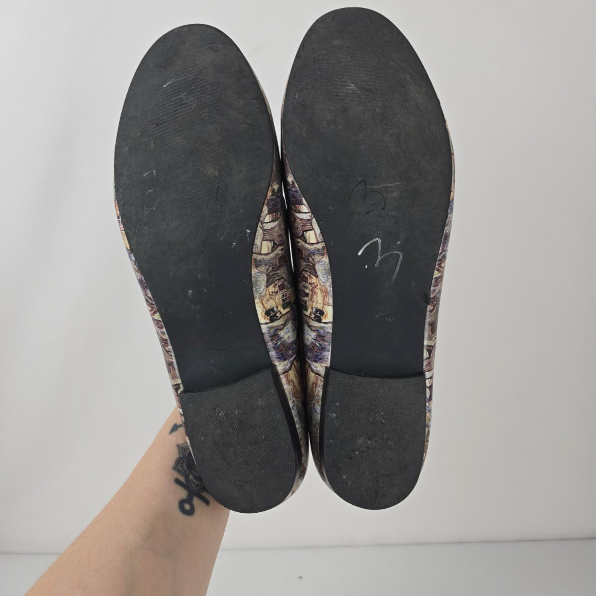 Icon Moira Leather Tree Print Art Loafers Size 9.5