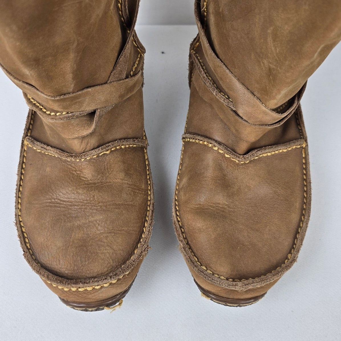 Durango Santa Fe Brown Leather Moccasin Boots Size 8