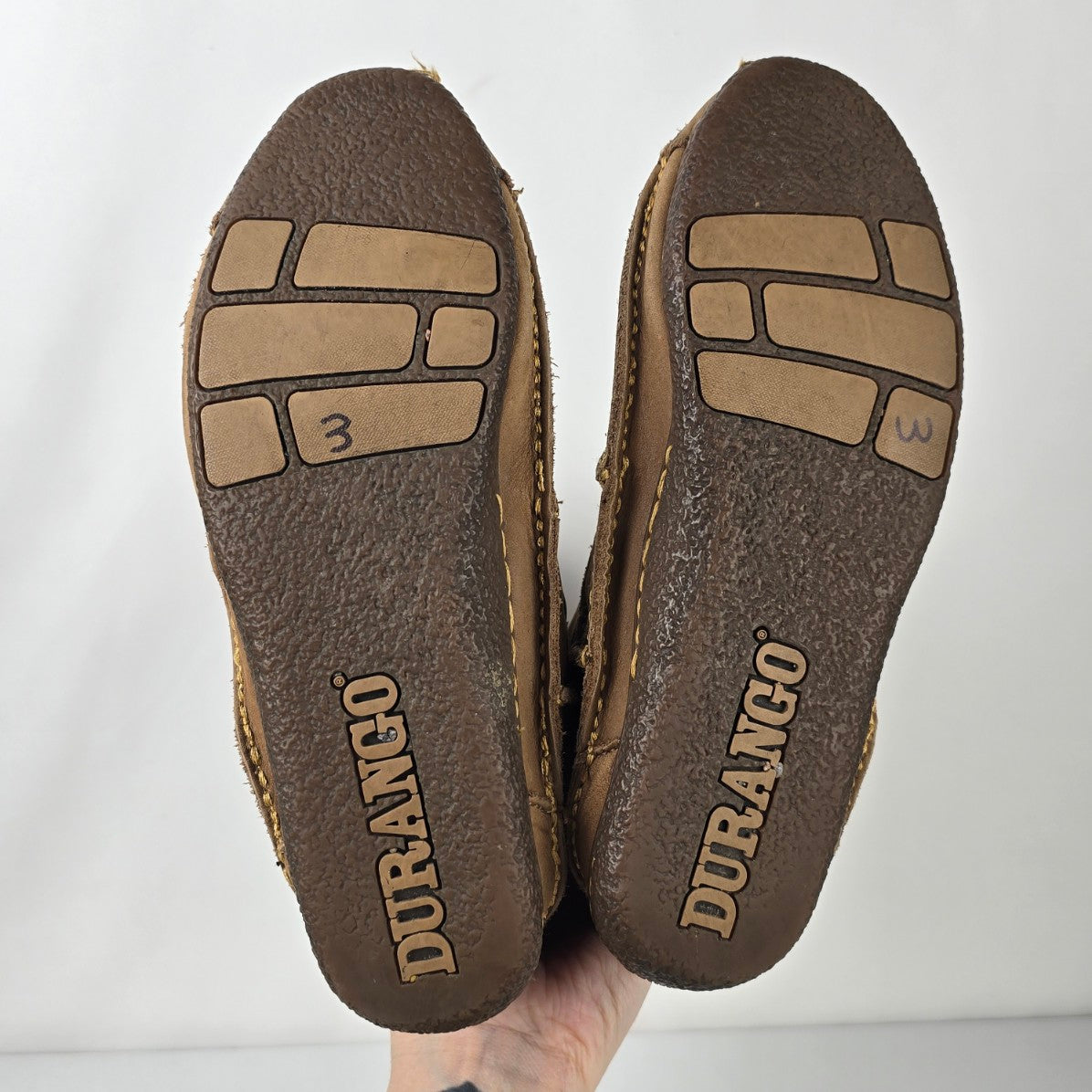 Durango Santa Fe Brown Leather Moccasin Boots Size 8