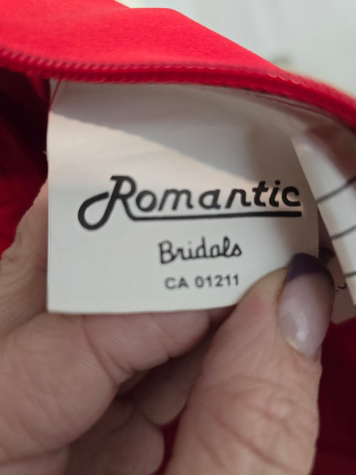 Romantic Bridals Red Two Piece Grad Even Dress Size 10