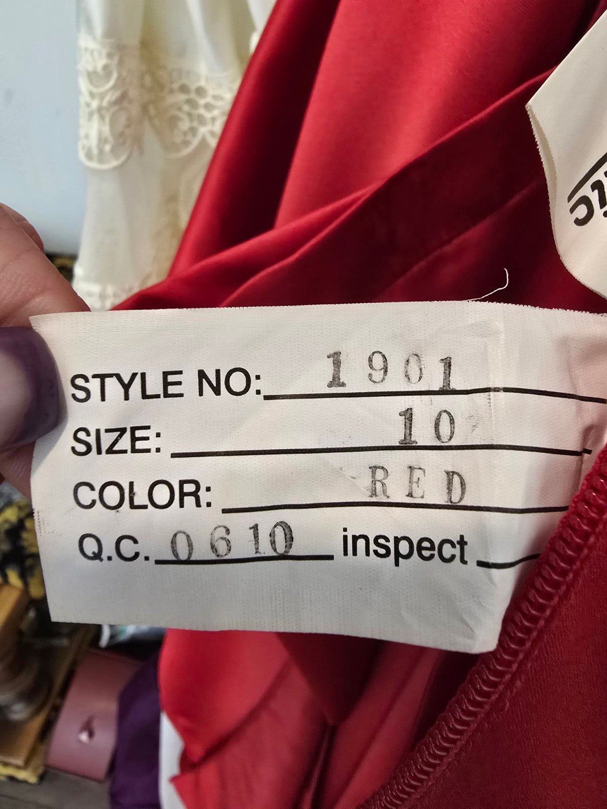 Romantic Bridals Red Two Piece Grad Even Dress Size 10