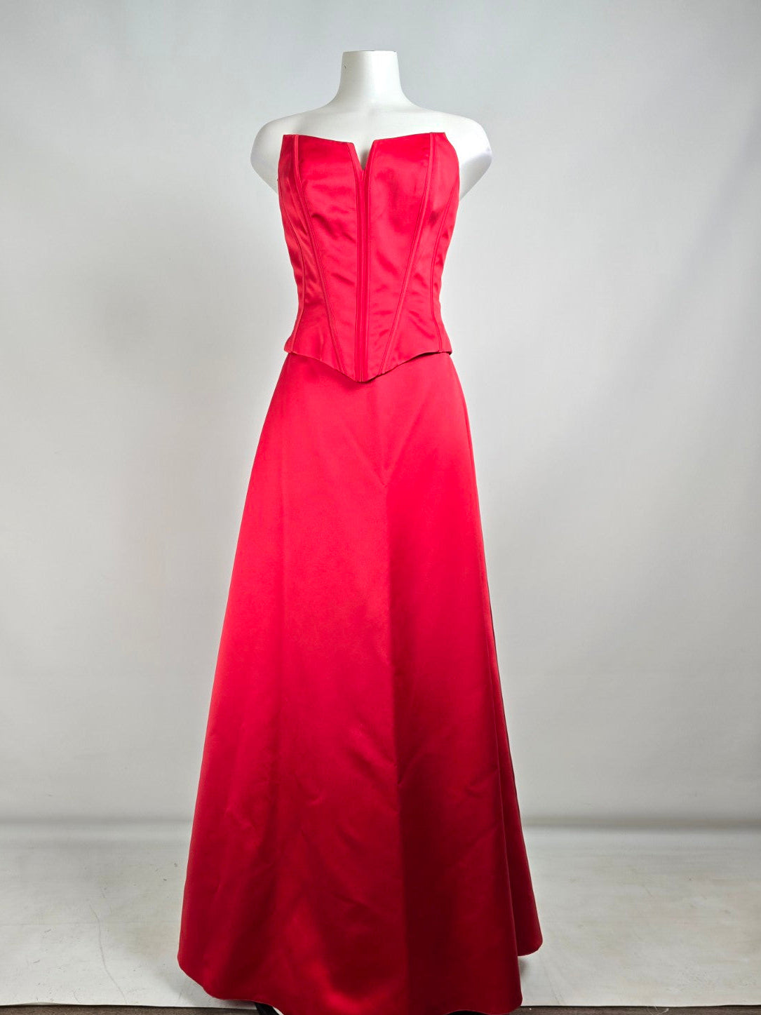 Romantic Bridals Red Two Piece Grad Even Dress Size 10