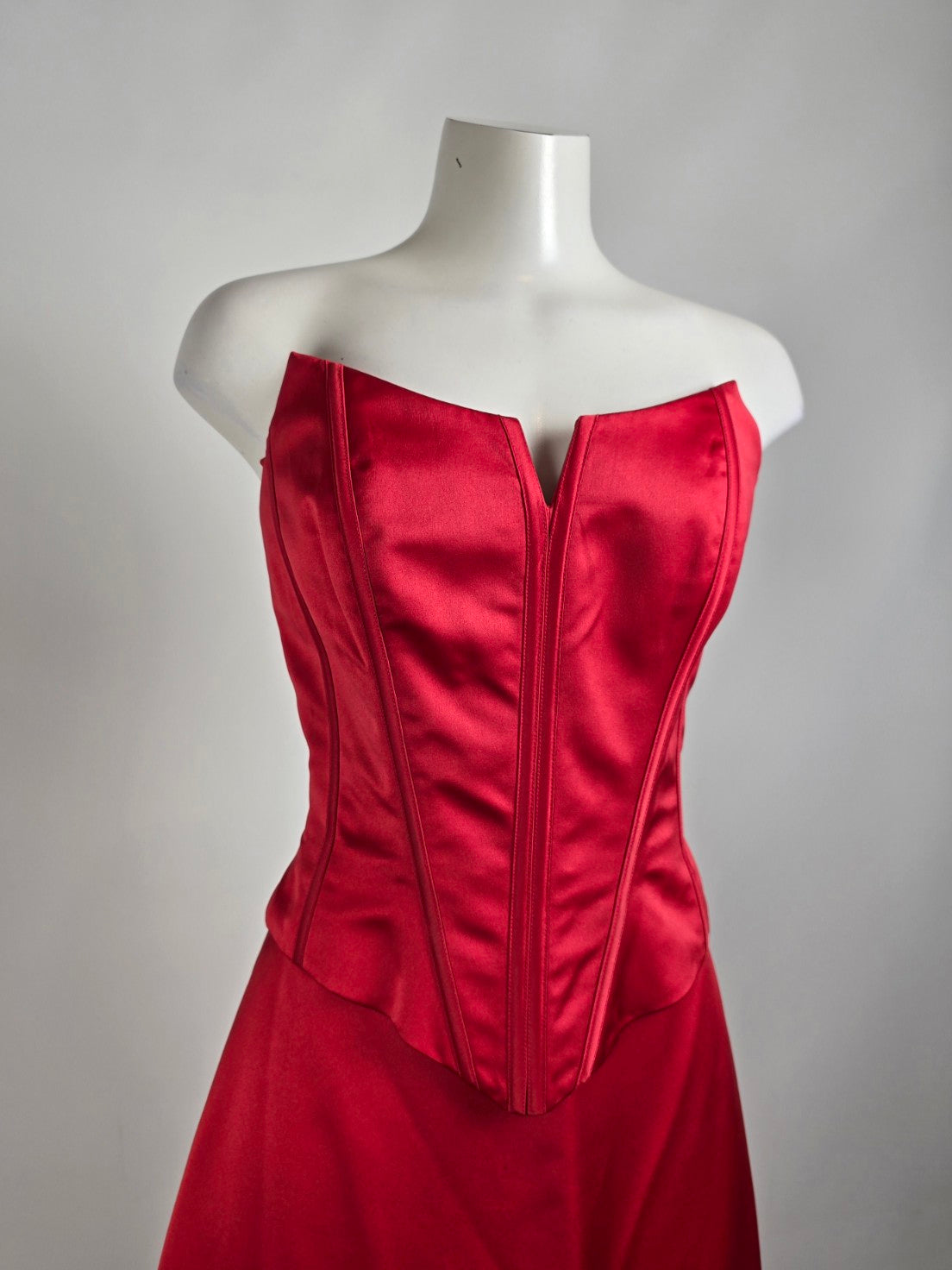 Romantic Bridals Red Two Piece Grad Even Dress Size 10