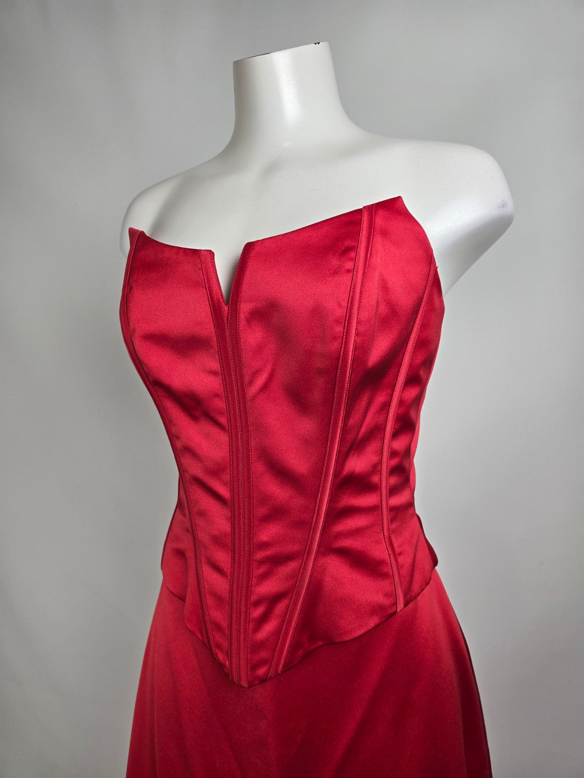 Romantic Bridals Red Two Piece Grad Even Dress Size 10