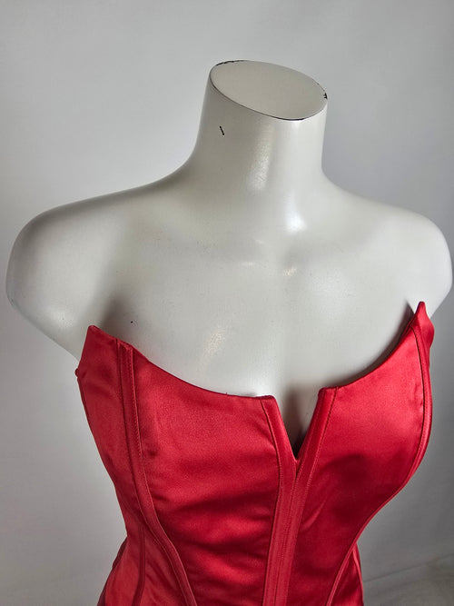Romantic Bridals Red Two Piece Grad Even Dress Size 10