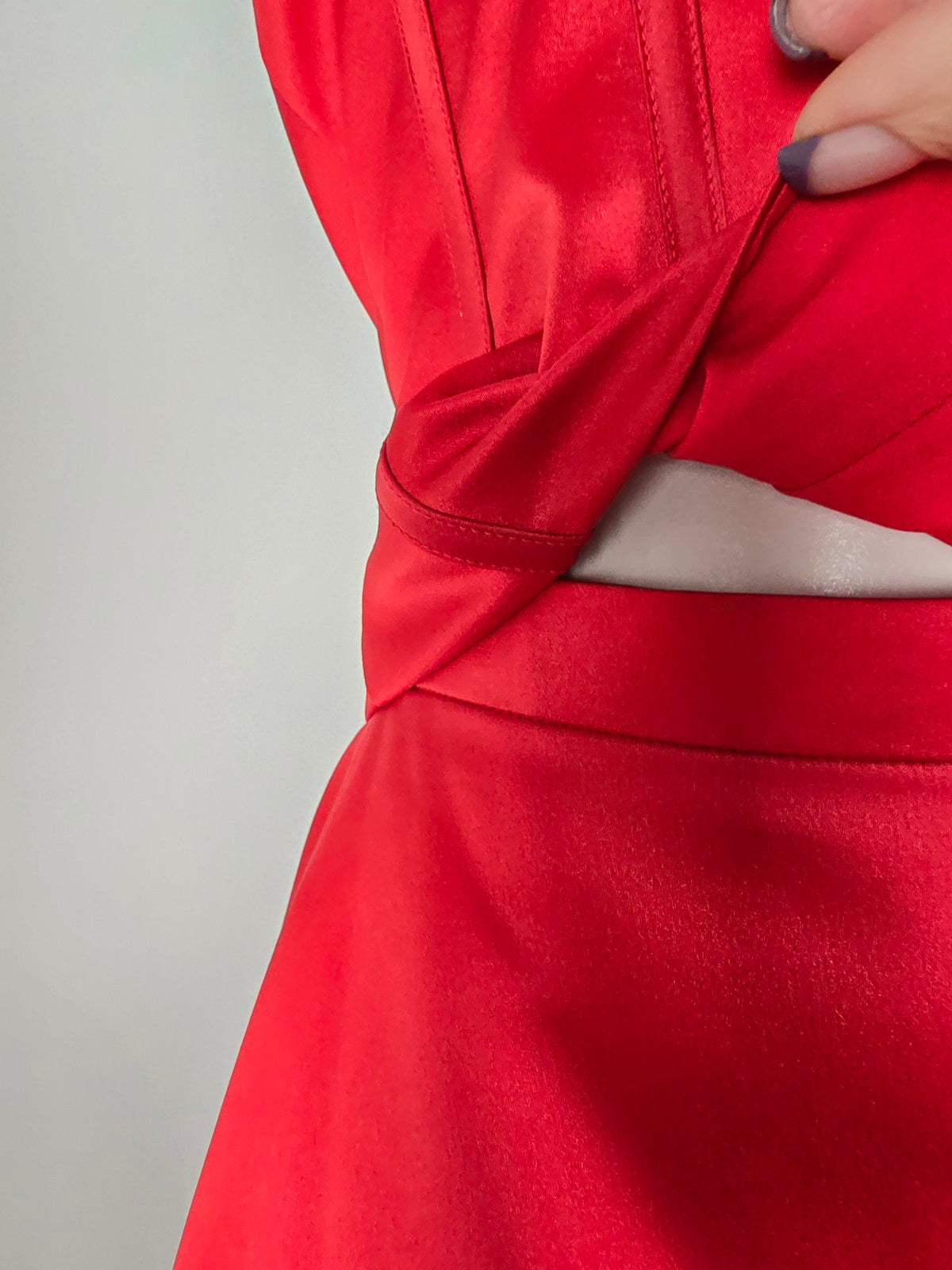 Romantic Bridals Red Two Piece Grad Even Dress Size 10