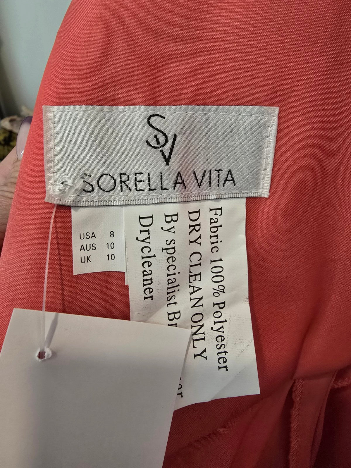 Sorella Vita Coral Bridesmaid Event Dress Size 8