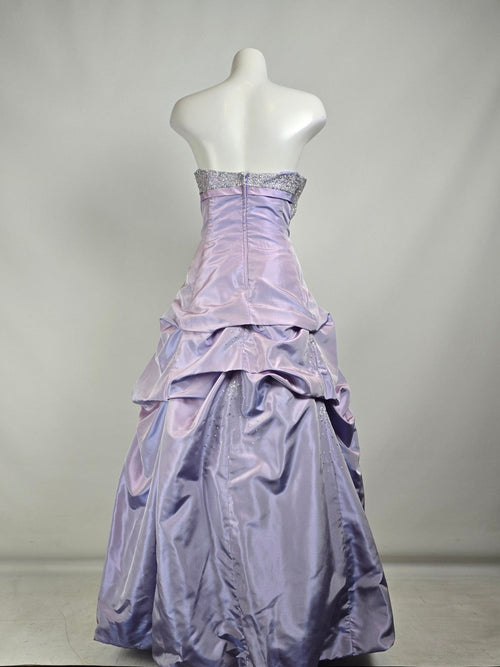 Alfred Angelo Purple Sequined Grad Dress Size M/L