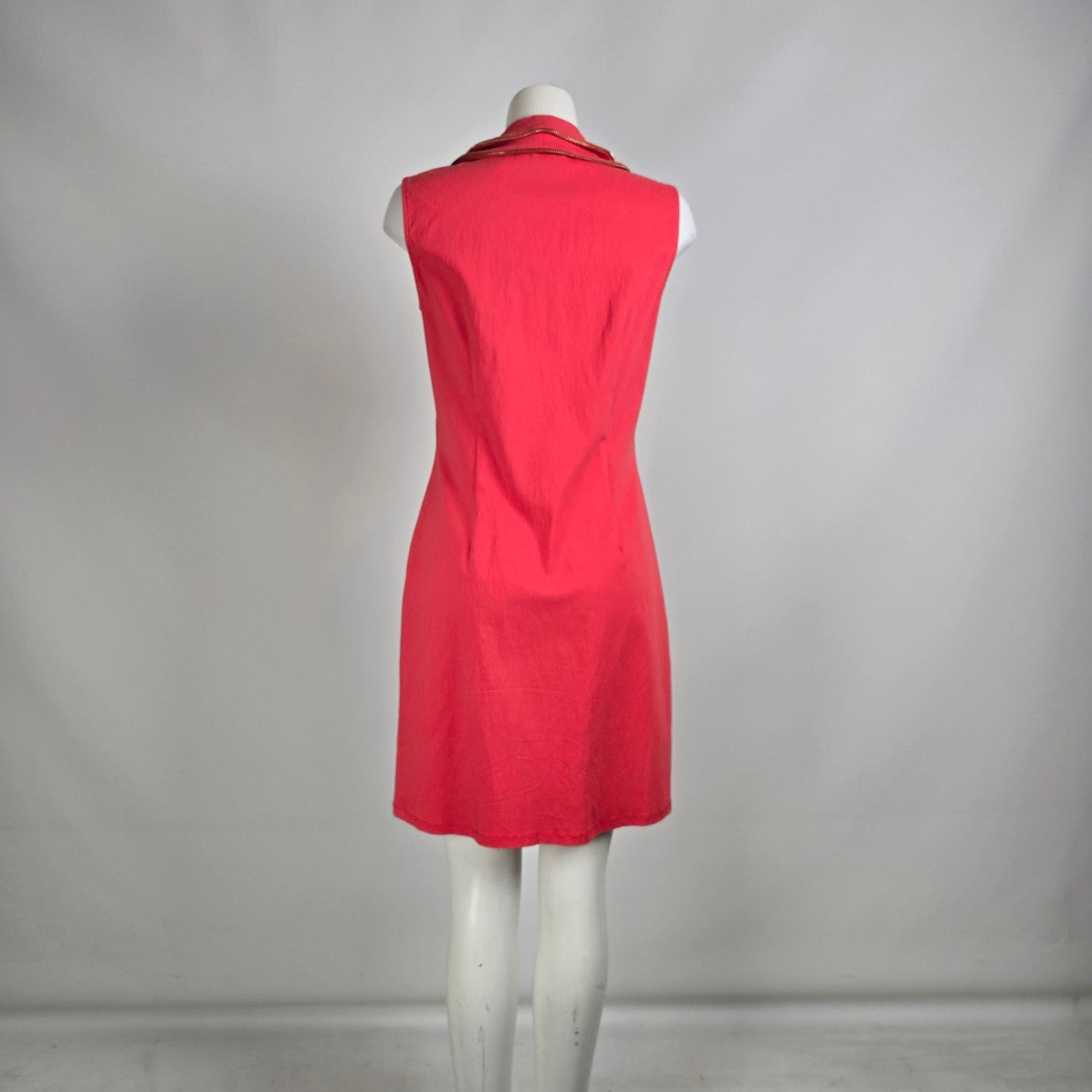 Frank Lyman Coral Zipper Detail Mini Dress Size 14
