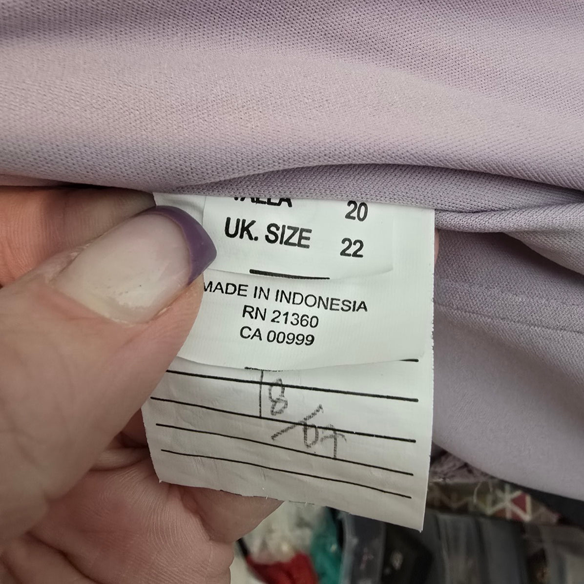 Mori Lee Lavender Purple Bridesmaids Gown Event Dress Size 18