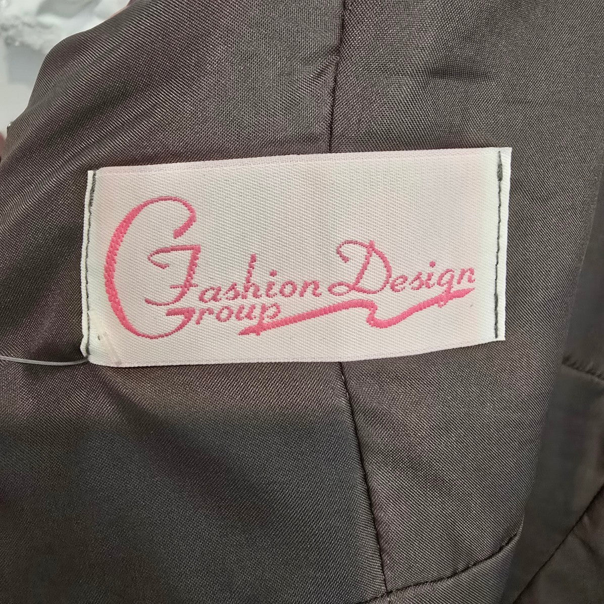 Fashion Design Group Grey Metallic Balloon Bottom Party Event Dress Size L/XL