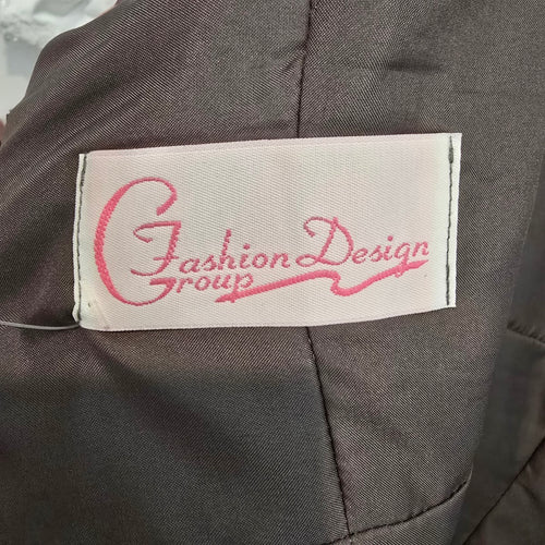 Fashion Design Group Grey Metallic Balloon Bottom Party Event Dress Size L/XL