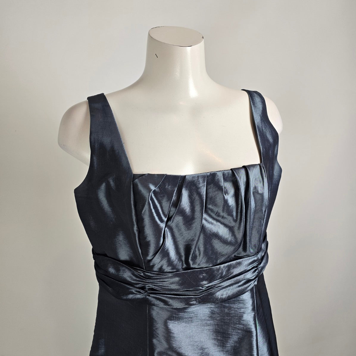 Fashion Design Group Grey Metallic Balloon Bottom Party Event Dress Size L/XL