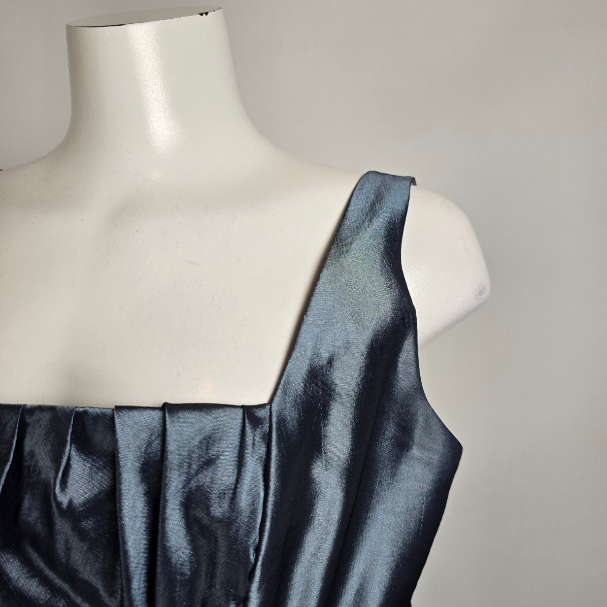 Fashion Design Group Grey Metallic Balloon Bottom Party Event Dress Size L/XL