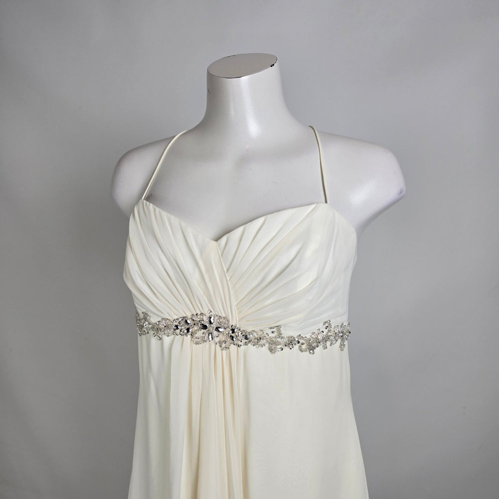 Vintage Niki by Niki Livas Empire Waist Beaded Belt Wedding Gown Size 14