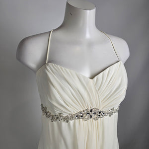 Vintage Niki by Niki Livas Empire Waist Beaded Belt Wedding Gown Size 14