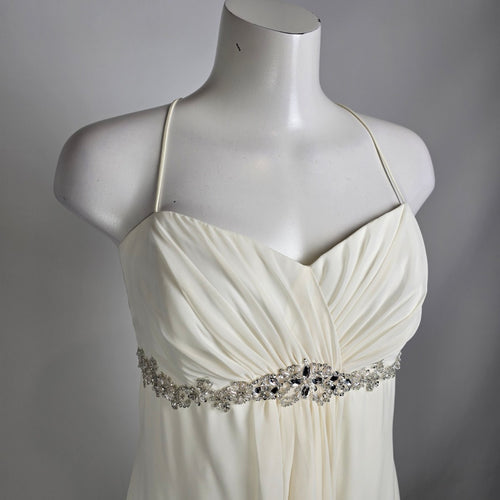 Vintage Niki by Niki Livas Empire Waist Beaded Belt Wedding Gown Size 14