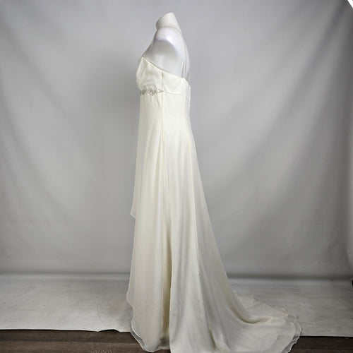 Vintage Niki by Niki Livas Empire Waist Beaded Belt Wedding Gown Size 14