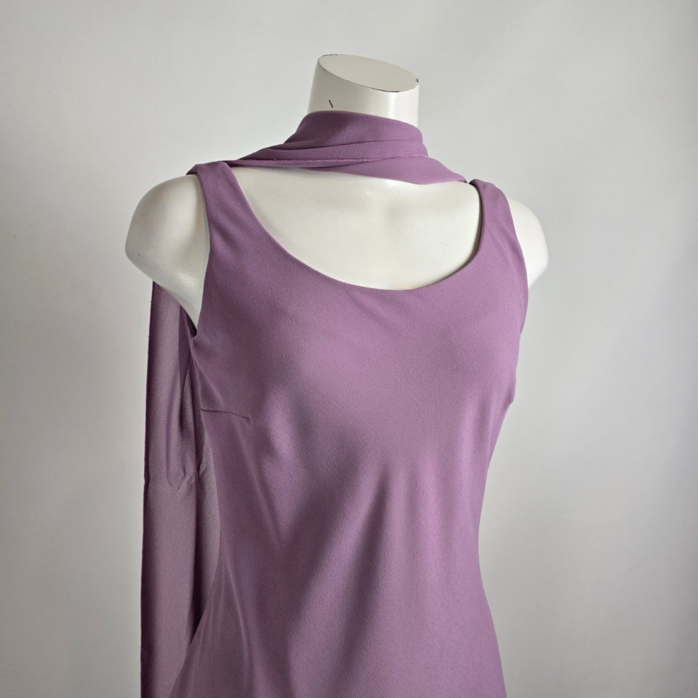 Vintage Nu Mode Lavender Purple Long Event Gown Size 11/12