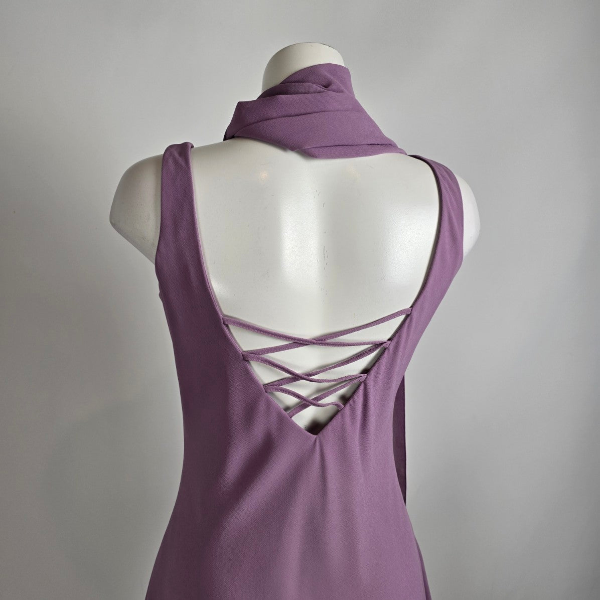 Vintage Nu Mode Lavender Purple Long Event Gown Size 11/12