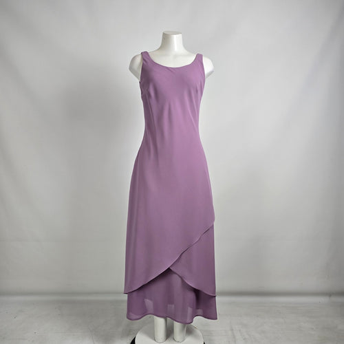 Vintage Nu Mode Lavender Purple Long Event Gown Size 11/12