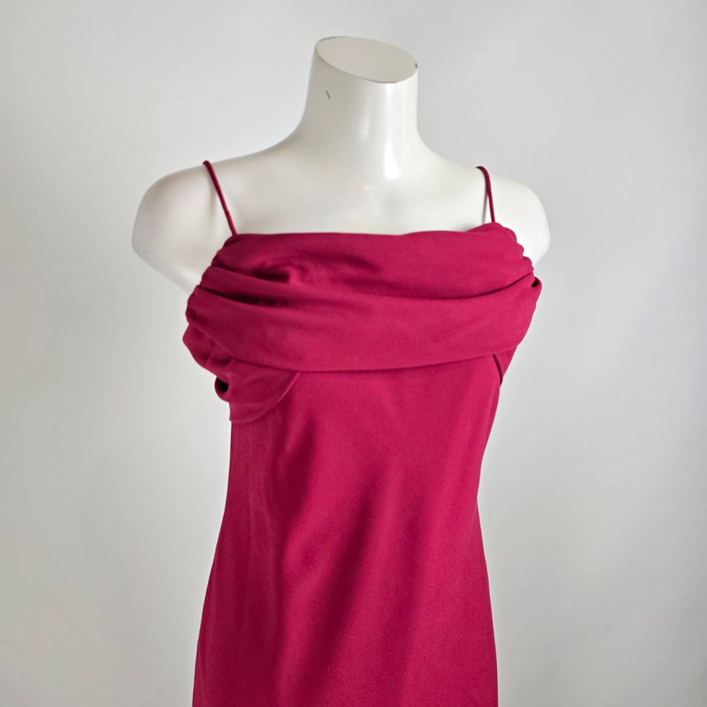 Vintage Jessica Burgundy Long Event Dress Size 12
