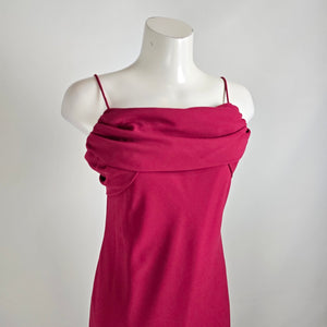 Vintage Jessica Burgundy Long Event Dress Size 12