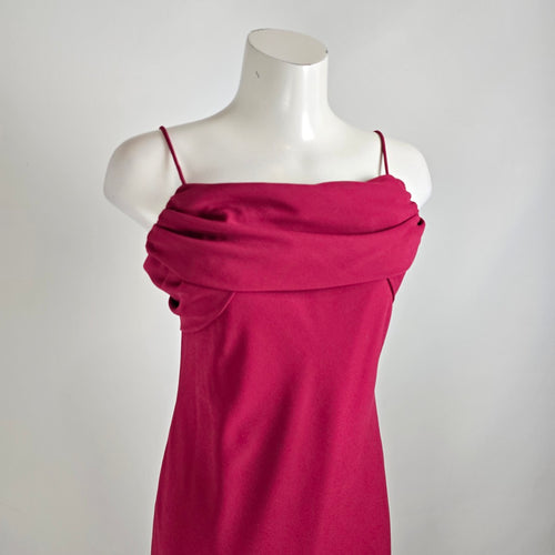 Vintage Jessica Burgundy Long Event Dress Size 12