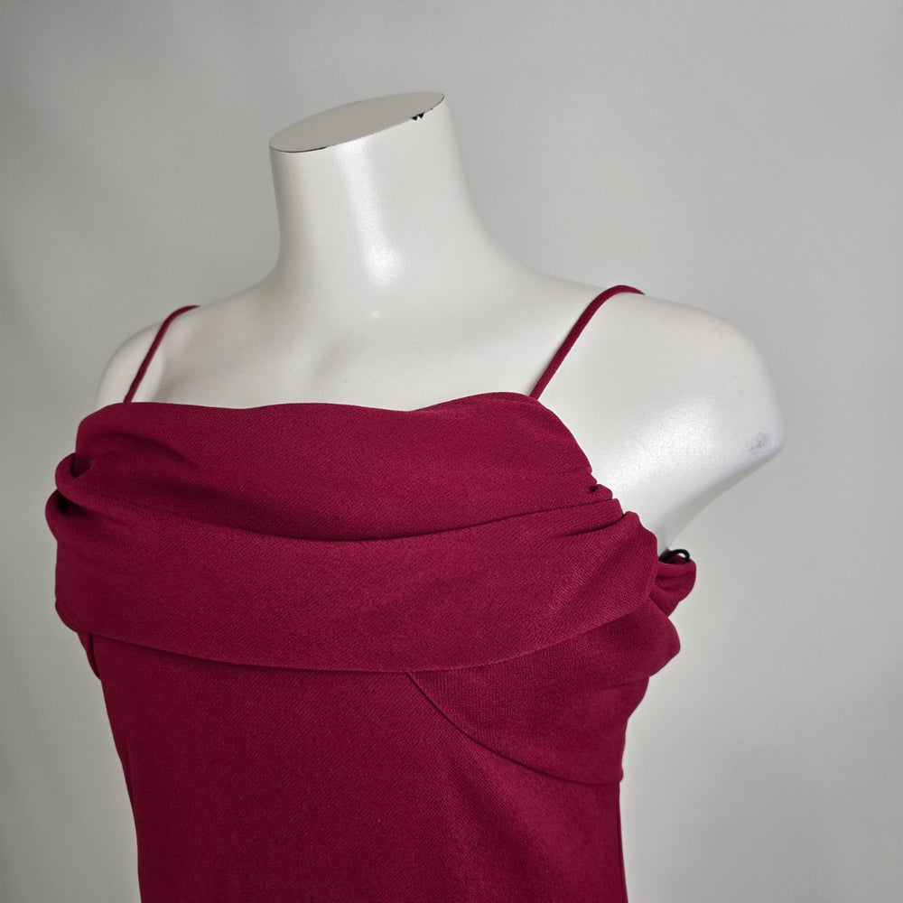Vintage Jessica Burgundy Long Event Dress Size 12