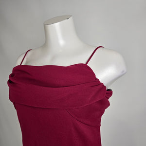 Vintage Jessica Burgundy Long Event Dress Size 12