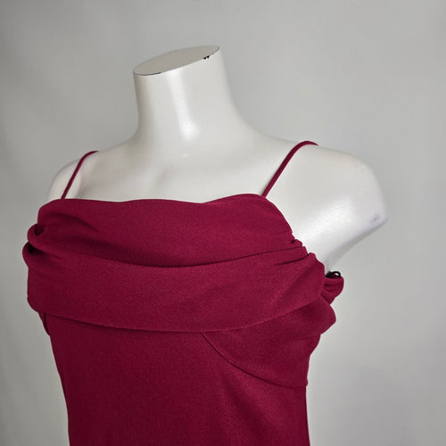 Vintage Jessica Burgundy Long Event Dress Size 12